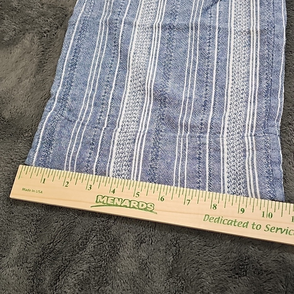 Rewind Striped Linen Blend 4 Pocket Drawstring Wide Leg Trouser Pants Size XL - Picture 11 of 11